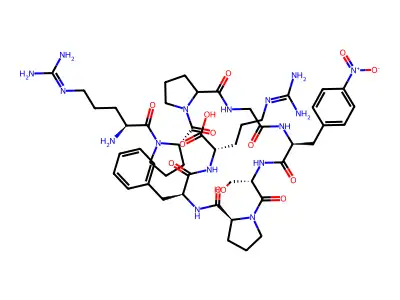 bradykinin, 4-nitro-Phe(5)- structure