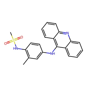 Methanesulfonanilide, 4'-(9-acridinylamino)-2'-methyl- structure
