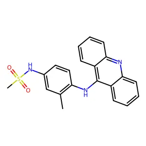 Methanesulfonanilide, 4'-(9-acridinylamino)-3'-methyl- structure
