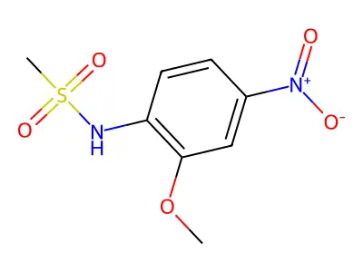 N-(2-methoxy-4-nitrophenyl)methanesulfonamide structure