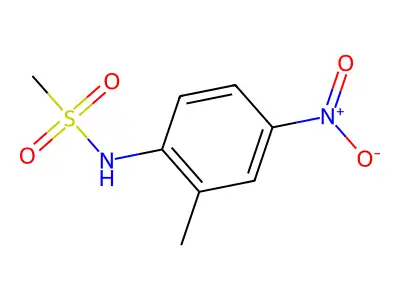 2'-Methyl-4'-nitromethanesulfonanilide structure