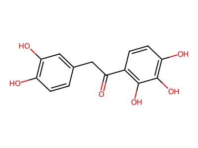 Ethanone, 2-(3,4-dihydroxyphenyl)-1-(2,3,4-trihydroxyphenyl)- structure
