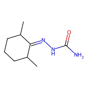 Hydrazinecarboxamide, 2-(2,6-dimethylcyclohexylidene)- structure