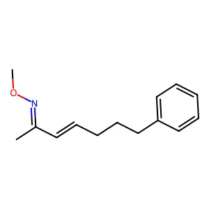 7-Phenyl-3-hepten-2-one O-methyl oxime structure