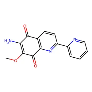 6-Amino-7-methoxy-2-pyridin-2-ylquinoline-5,8-dione structure