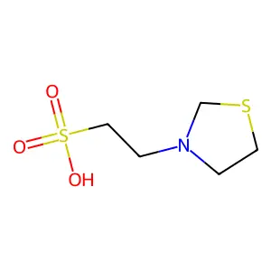 3-噻唑烷乙磺酸 structure