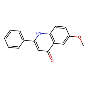6-Methoxy-2-phenyl-4-quinolone structure