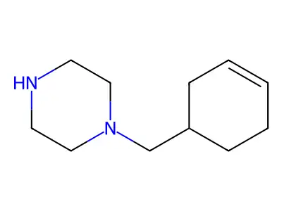 1-(Cyclohex-3-en-1-ylmethyl)piperazine structure