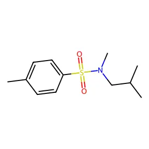 N,4-dimethyl-N-(2-methylpropyl)benzenesulfonamide structure