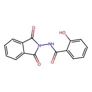 N-(1,3-dioxoisoindol-2-yl)-2-hydroxybenzamide structure