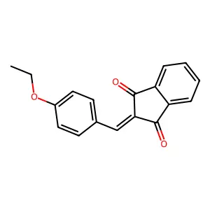 2-((4-Ethoxyphenyl)methylene)indane-1,3-dione structure