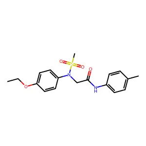 2-(4-ethoxy-N-methylsulfonylanilino)-N-(4-methylphenyl)acetamide structure
