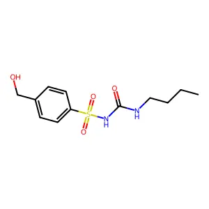 羟基甲苯磺丁脲 structure