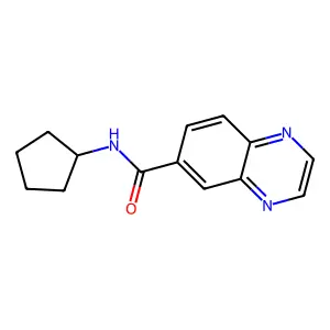 N-cyclopentylquinoxaline-6-carboxamide structure