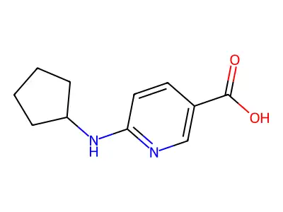 6-(Cyclopentylamino)nicotinic acid structure