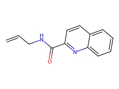 N-(prop-2-en-1-yl)quinoline-2-carboxamide structure