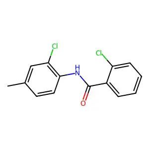 2-chloro-N-(2-chloro-4-methylphenyl)benzamide structure