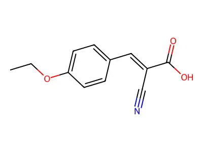 2-Cyano-3-(4-ethoxyphenyl)acrylic acid structure