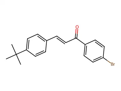 1-(4-Bromophenyl)-3-(4-tert-butylphenyl)prop-2-en-1-one structure