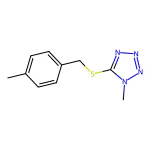 1-Methyl-5-[(4-methylphenyl)methylsulfanyl]tetrazole structure