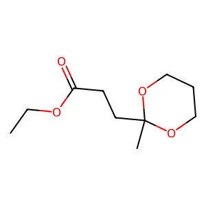 1,3-Dioxane-2-propanoic acid, 2-methyl-, ethyl ester structure