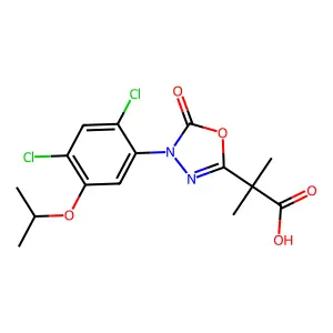 Oxadiazon acid structure