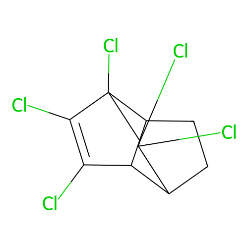 1,4-Ethenopentalene, 1,2,3,7,8-pentachloro-1,3a,4,5,6,6a-hexahydro- structure