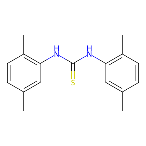 Bis[(2,5-dimethylphenyl)amino]methane-1-thione structure