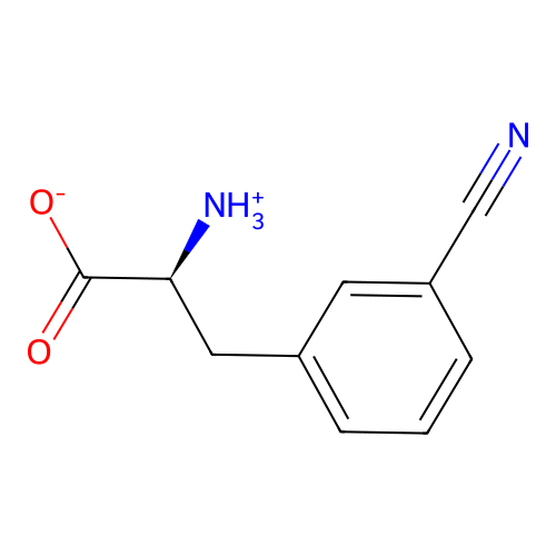 (2S)-2-azaniumyl-3-(3-cyanophenyl)propanoate structure
