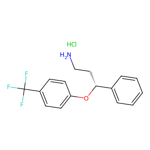 (R)-3-Phenyl-3-(4-trifluoromethyl-phenoxy)-propylamine hydrochloride structure