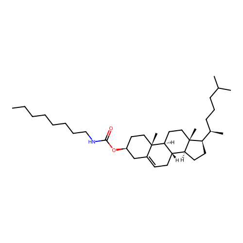 3-Cholesteryl-N-octylcarbamate structure