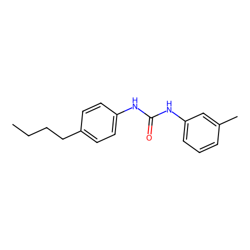 n-(4-Butylphenyl)-n'-(3-methylphenyl)urea structure