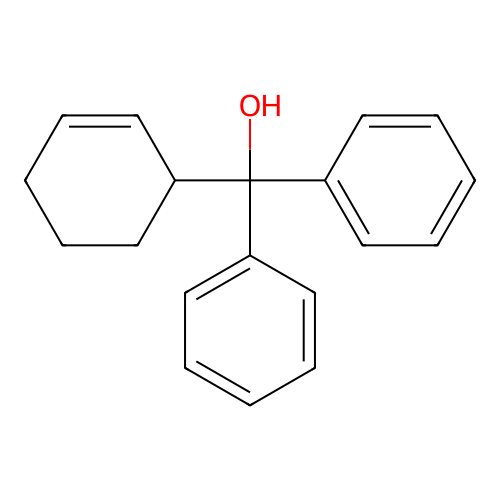 Cyclohex-2-en-1-yl(diphenyl)methanol structure
