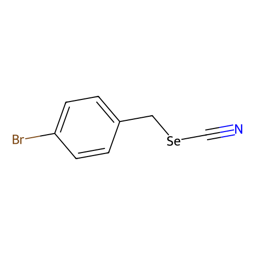 (4-Bromophenyl)methyl selenocyanate structure