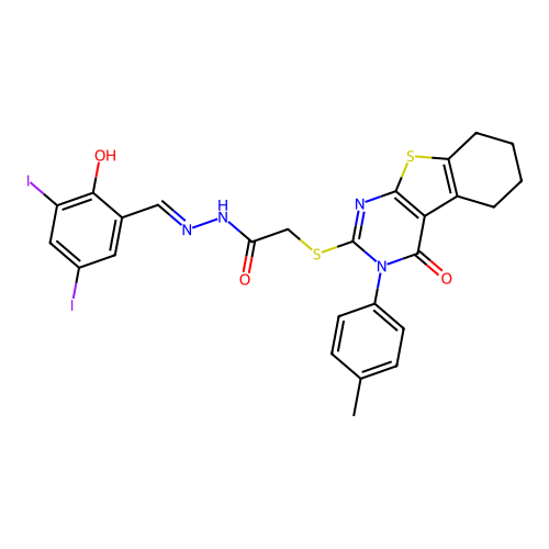 CAS 5724-45-8 - C26H22I2N4O3S2 structure