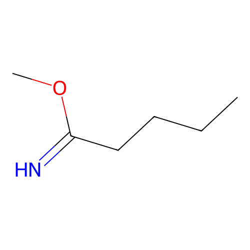 Methyl pentanimidate structure
