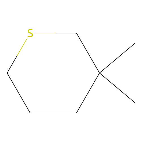 3,3-Dimethyl-thiacyclohexane structure