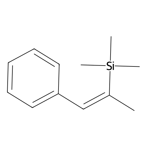 trimethyl-[(Z)-1-phenylprop-1-en-2-yl]silane structure