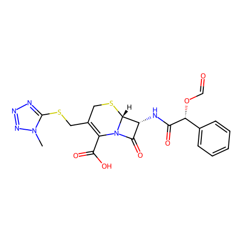 O-Formylcefamandole structure
