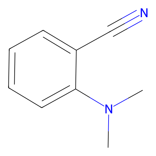 2-(二甲氨基)苯甲腈 structure