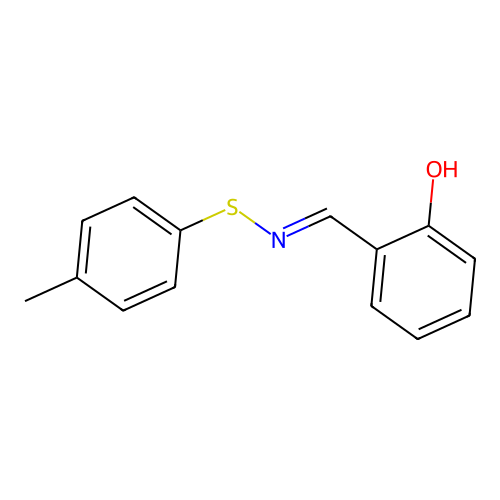 2-[(4-Methylphenyl)sulfanyliminomethyl]phenol structure