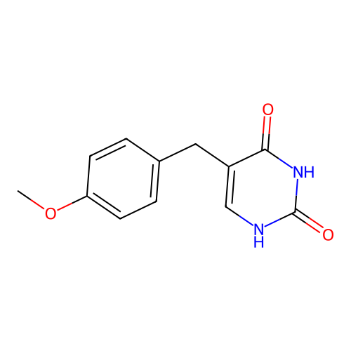 5-(4-Methoxybenzyl)-2,4-pyrimidinediol structure