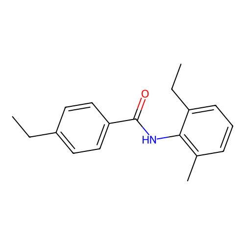 4-ethyl-N-(2-ethyl-6-methylphenyl)benzamide structure