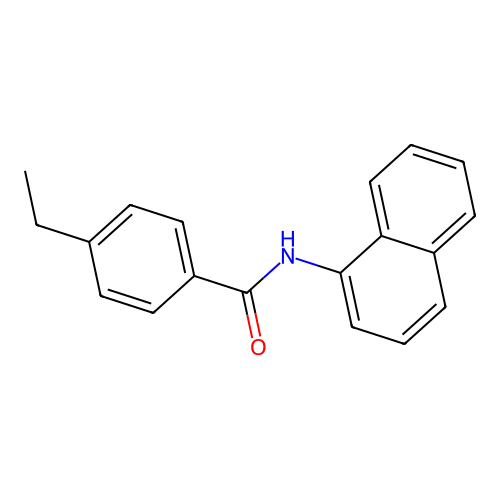 Benzamide, N-(1-naphthyl)-4-ethyl- structure