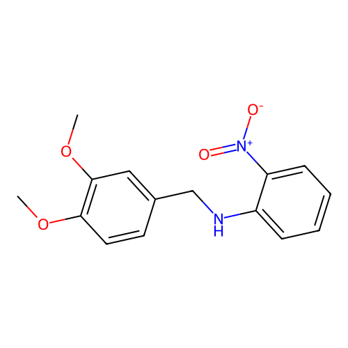 N-(3,4-Dimethoxybenzyl)-2-nitroaniline structure