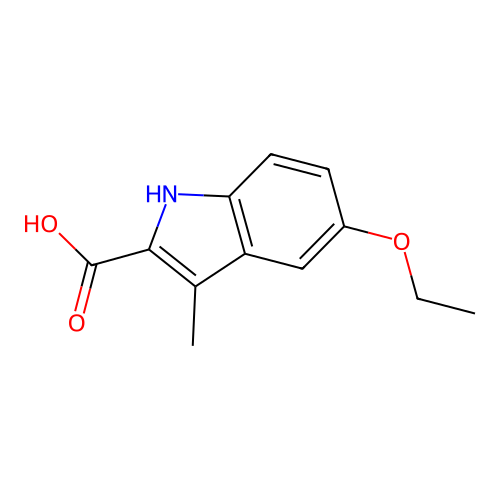 5-ethoxy-3-methyl-1H-indole-2-carboxylic acid structure