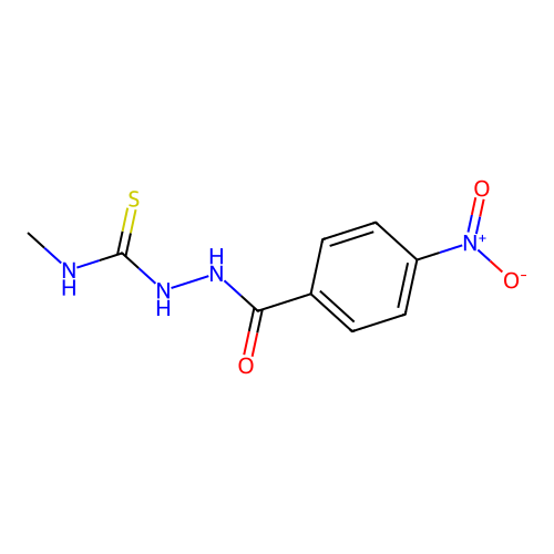 N-Methyl-2-(4-nitrobenzoyl)hydrazinecarbothioamide structure