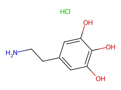 1,2,3-Benzenetriol, 5-(2-aminoethyl)-, hydrochloride (1:1) structure