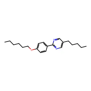 2-[4-(Hexyloxy)phenyl]-5-pentylpyrimidine structure