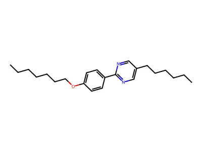 5-Hexyl-2-(7-phenoxyheptyl)pyrimidine structure